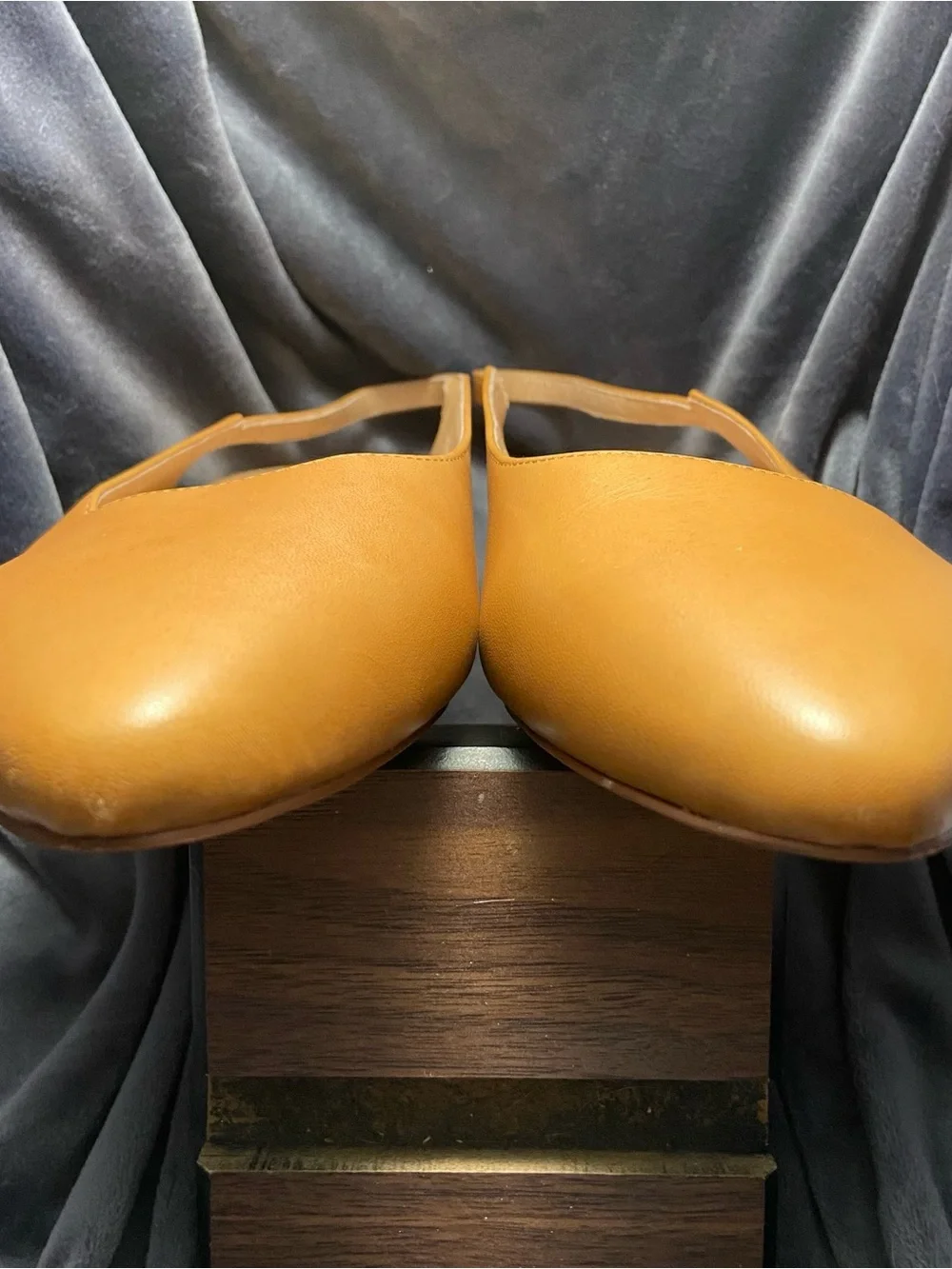 Madewell Margot Slingback Leather Flats in Tan English Saddle 11